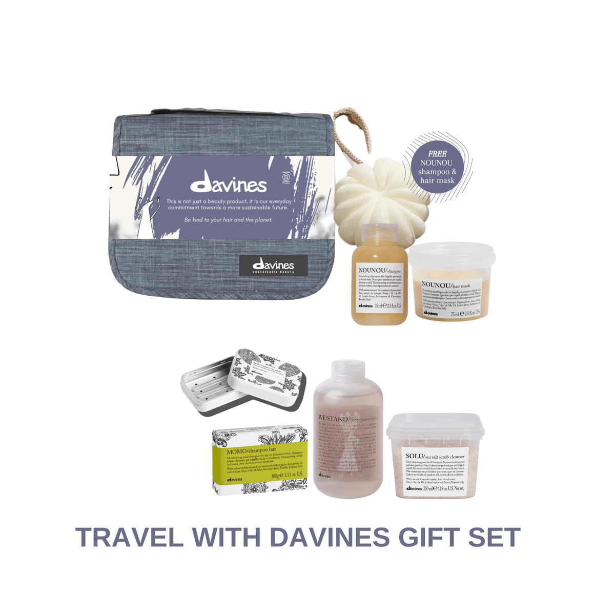 Davines WE STAND SOLU MOMO Travel Gift Set - HairMNL - HairMNL