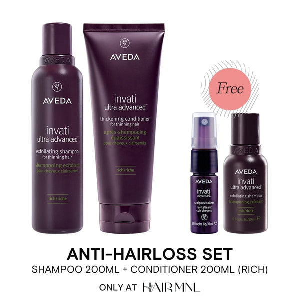 AVEDA Invati Ultra Advanced Anti-Hairloss Shampoo & Conditioner Rich  HairMNL Exclusive Set