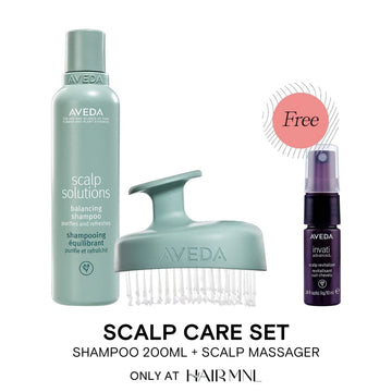 AVEDA Scalp Solutions Scalp Care Set 2 with Shampoo, Scalp Massager and Free Invati Scalp Revitalizer - HairMNL