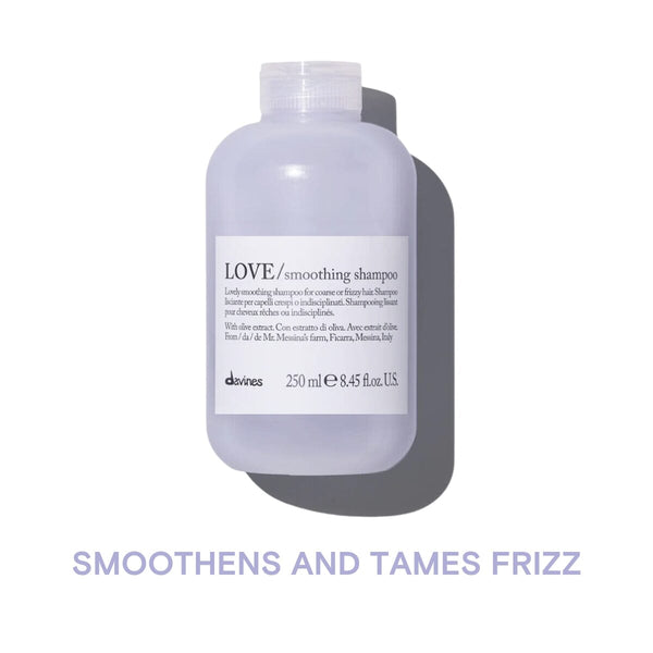 Davines LOVE Shampoo: Lovely Smoothing Shampoo for Coarse or Frizzy Hair