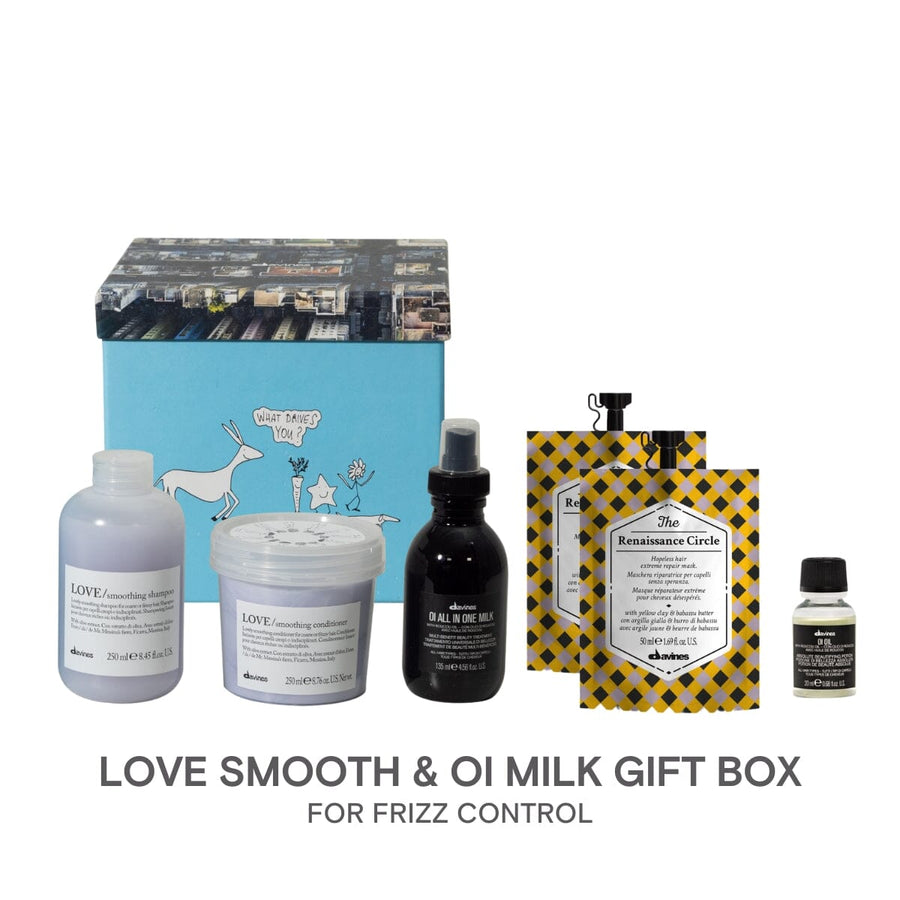 Davines LOVE Smooth & OI Milk Ultimate Frizz-Fighting Gift Set Frizz Control - HairMNL