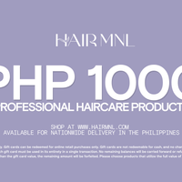 HairMNL Haircare Products E-Gift Card PHP1000 Professional Haircare Products Shop at HairMNL.com