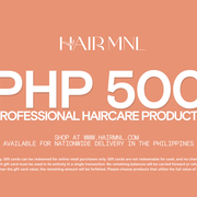 HairMNL Haircare Products E-Gift Card PHP500 Professional Haircare Products Shop at HairMNL.com