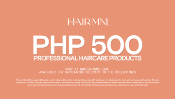 HairMNL Haircare Products E-Gift Card PHP500 Professional Haircare Products Shop at HairMNL.com