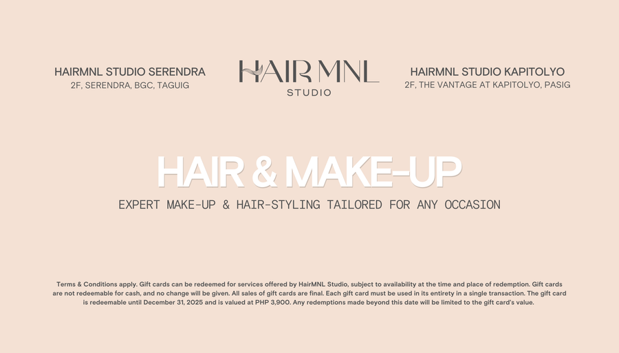 Hair and Make-up Gift Card - HairMNL Studio