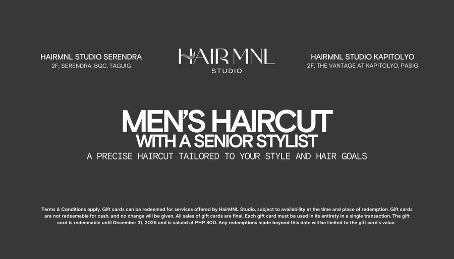 Men’s Haircut with a Senior Stylist Gift Card - HairMNL Studio