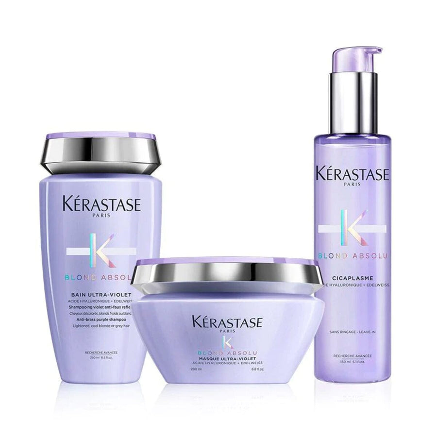 Kérastase Blond Absolu Anti-Brass Ritual Shampoo Mask Serum - HairMNL