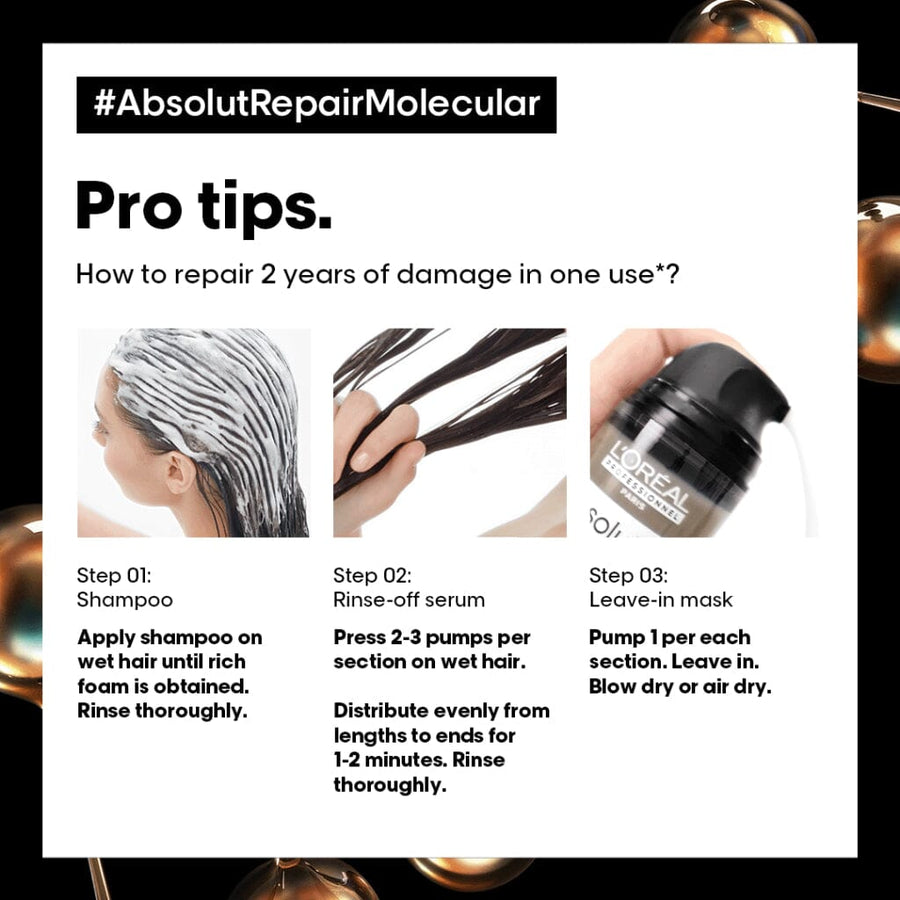 HairMNL L'Oreal L'Oréal Professionnel Absolut Repair Molecular Deep Damage Repair Holiday Gift Set 