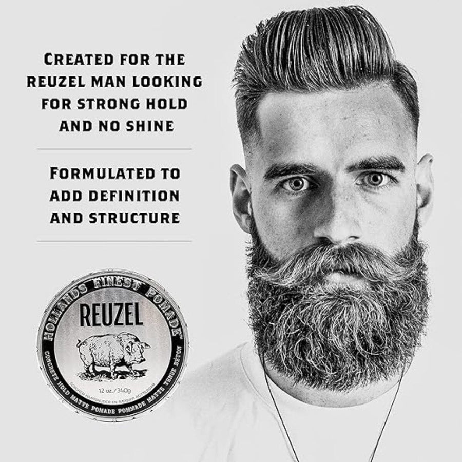 Reuzel Concrete Hold Matte Pomade 113g Benefits - HairMNL