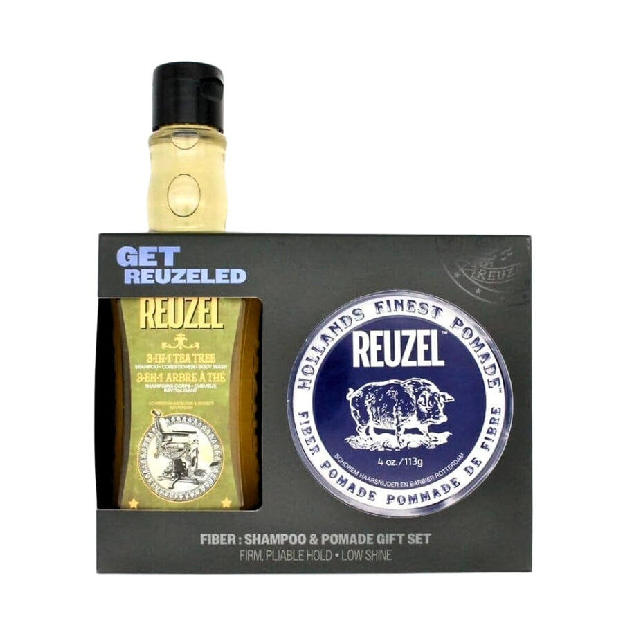 HairMNL Reuzel Get Reuzeled Fiber Pomade & 3-in-1 Shampoo Gift Set