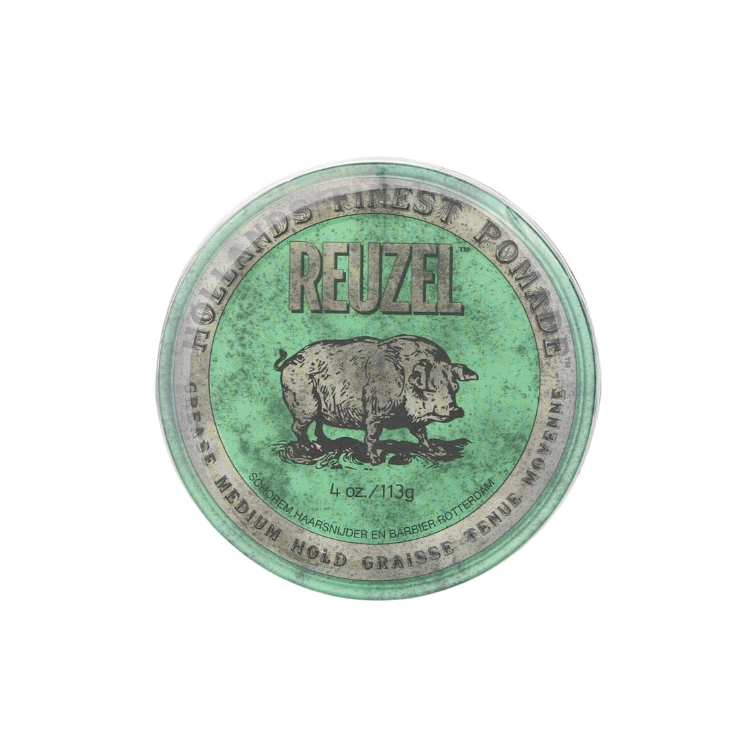 Reuzel Green Pomade Grease - Medium Hold 113g Packaging - HairMNL