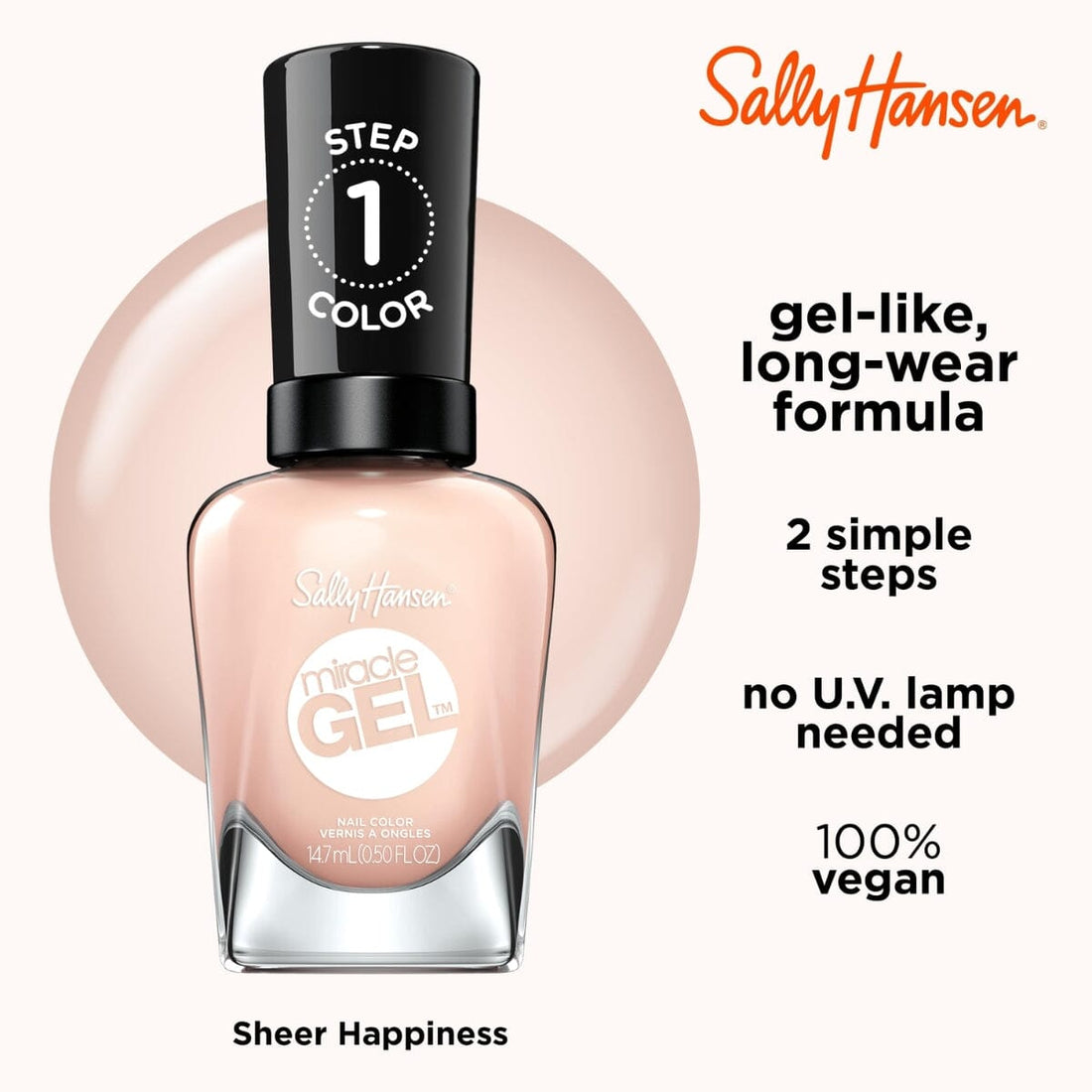 HairMNL Sally Hansen Sally Hansen Miracle Gel - Sheer Happiness 