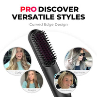 HairMNL TYMO Porta Pro Portable Hair Straightening Brush Black 