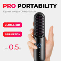 HairMNL TYMO Porta Pro Portable Hair Straightening Brush Black 