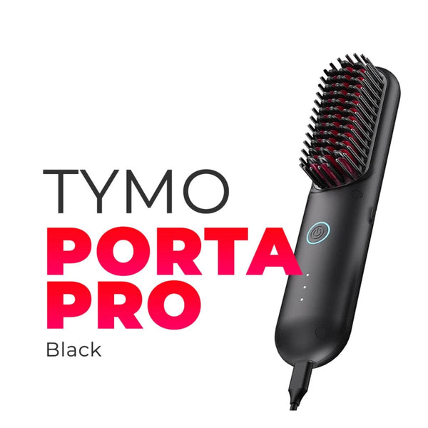 TYMO Porta Pro Portable Hair Straightening Brush Black HC-122Pro