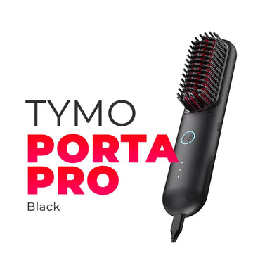 HairMNL TYMO Porta Pro Portable Hair Straightening Brush Black 