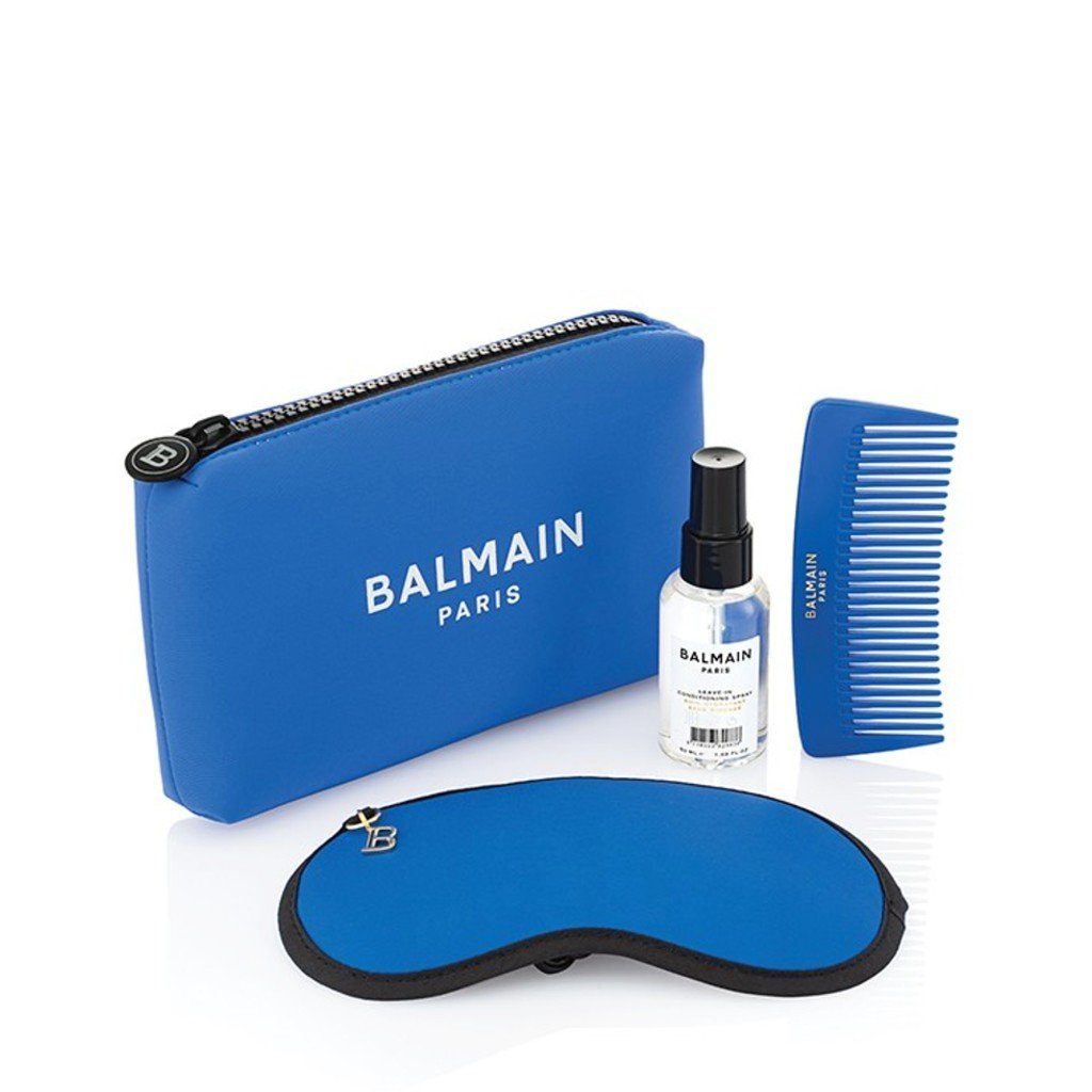 HairMNL Online Exclusive Balmain Hair Couture Limited Edition Cosmetic Bag Blue